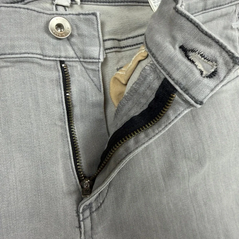 Rag & Bone Ankle‎ Skinny Jeans Burmese Gray Raw Hem W1526K120BUR Size 28